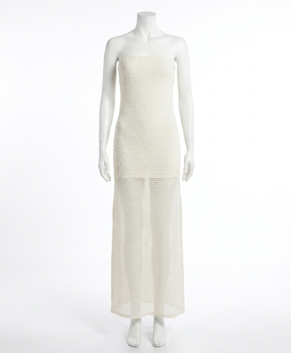 NEW PQ SWIM swim aura dress in biscotti